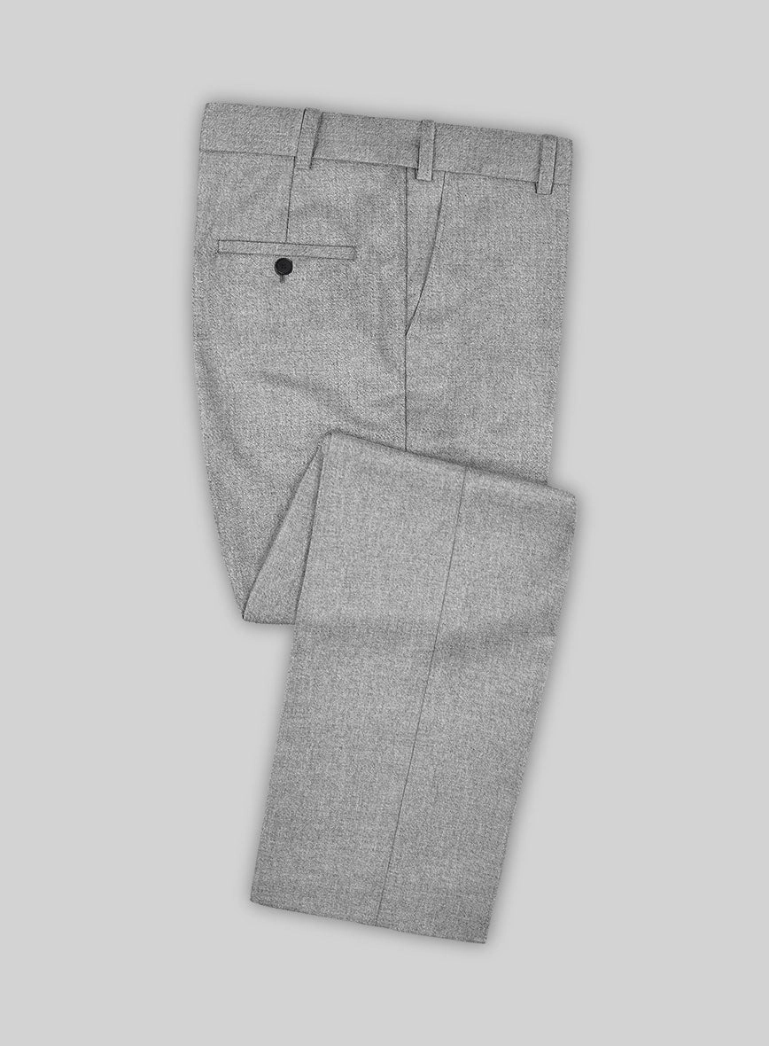 Italian Turna Light Gray Flannel Suit