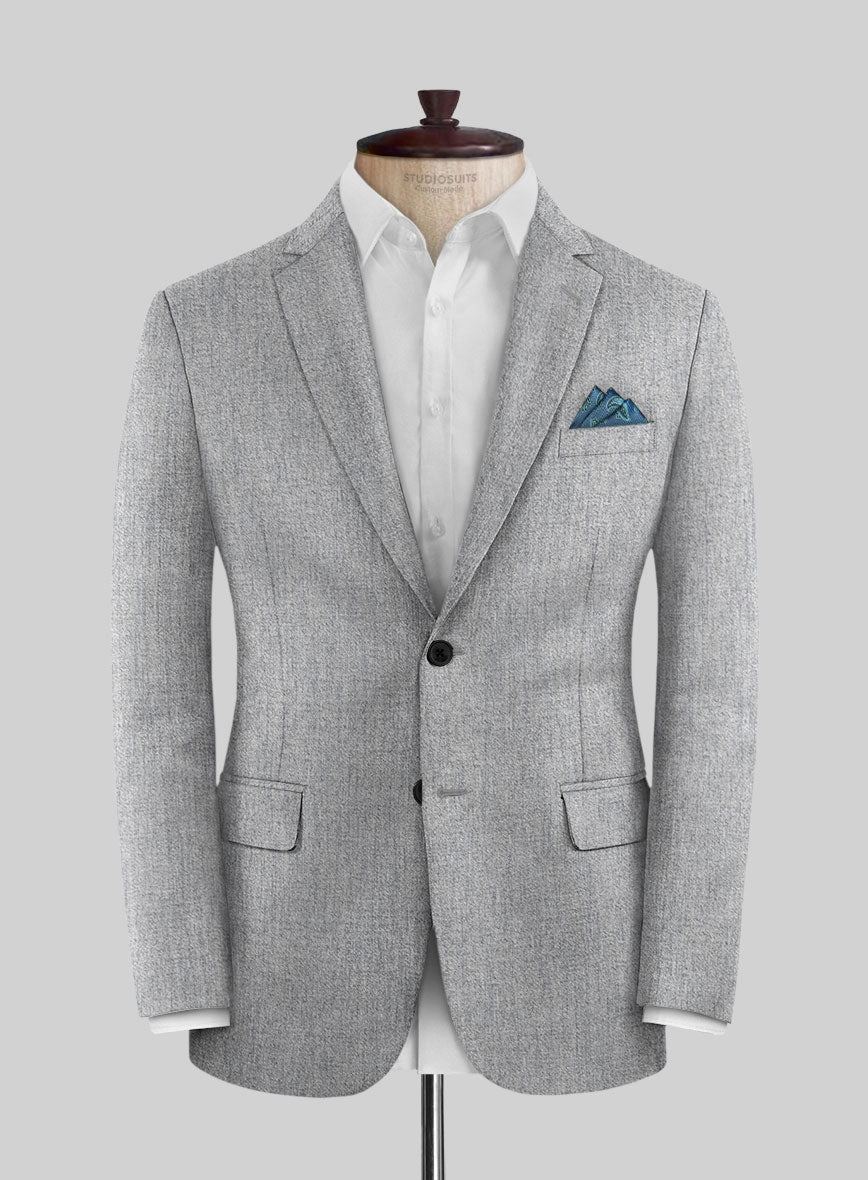 Italian Turna Light Gray Flannel Suit