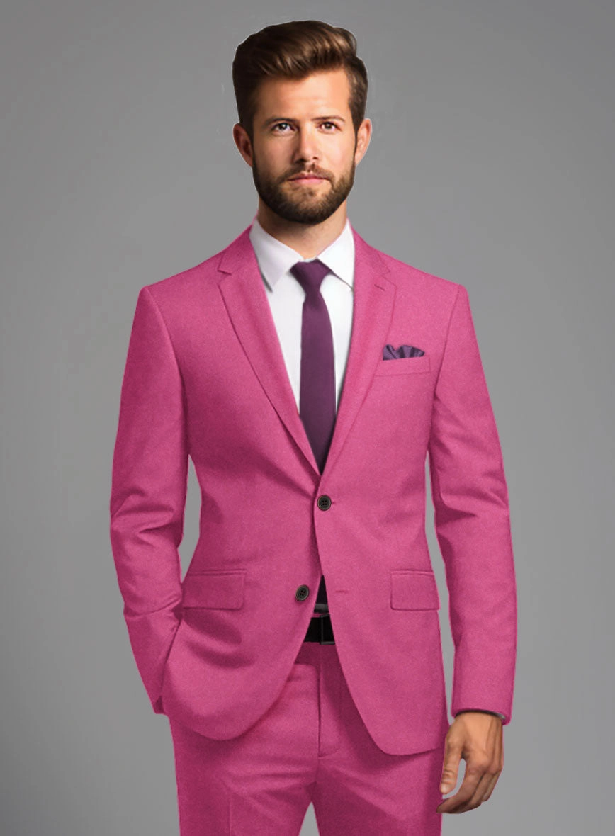 Italian Turna Pink Flannel Suit