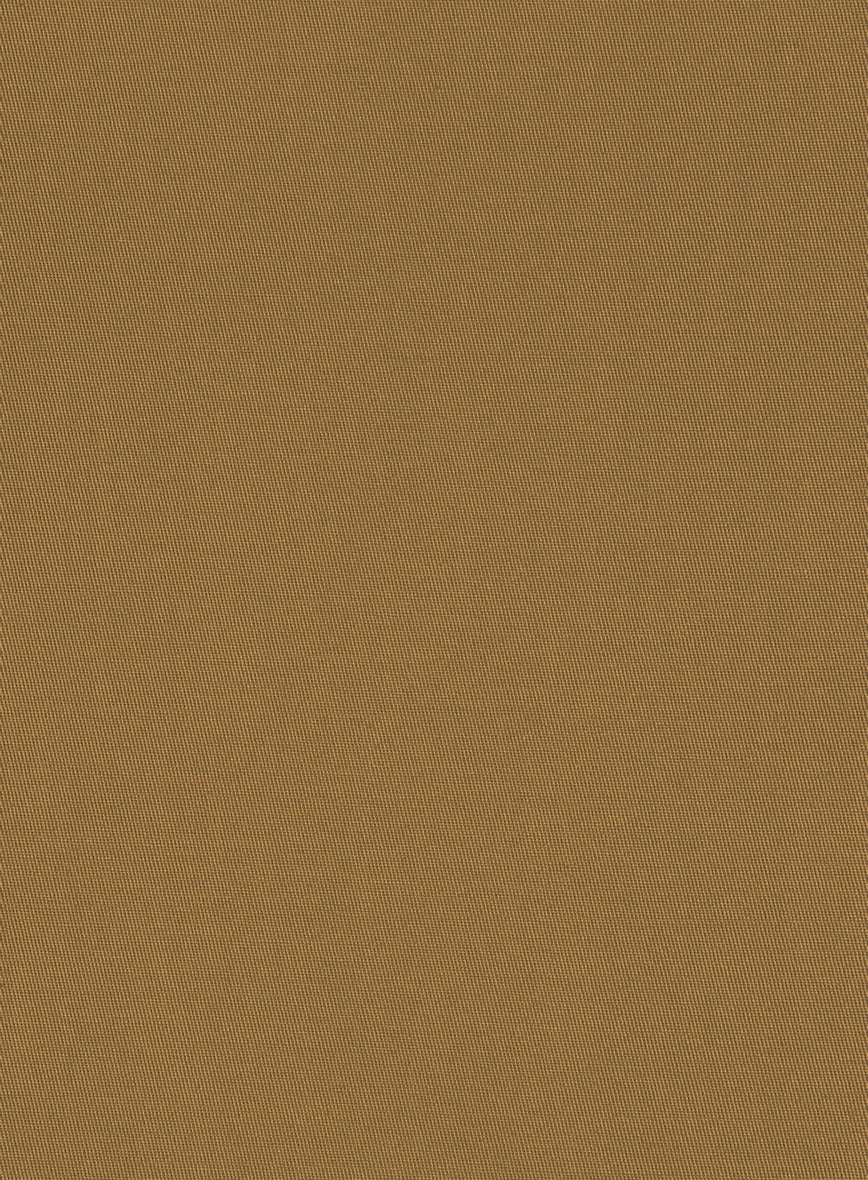 Italian Walnut Brown Cotton Stretch Suit