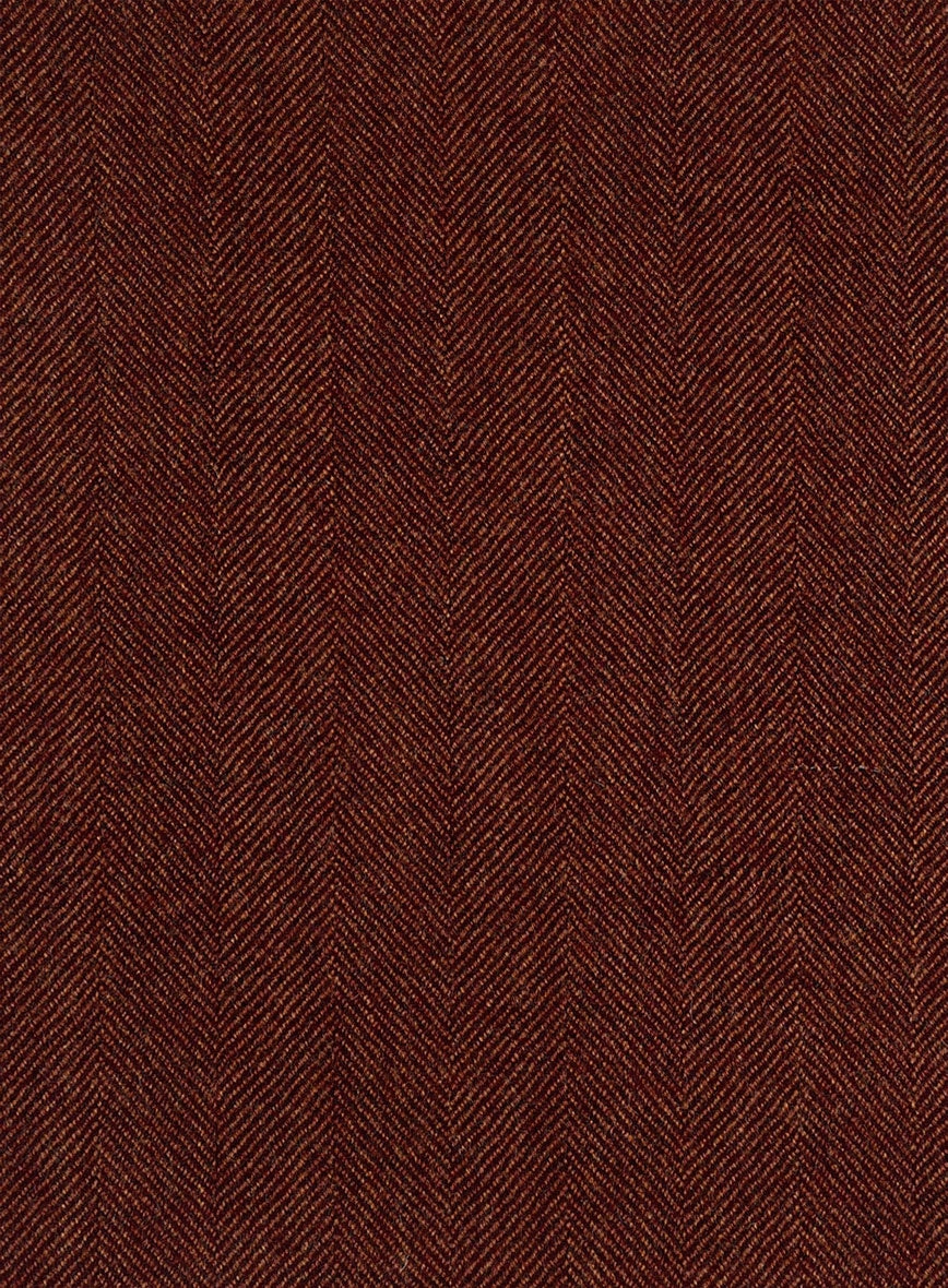 Italian Wide Herringbone Brunette Tweed Suit