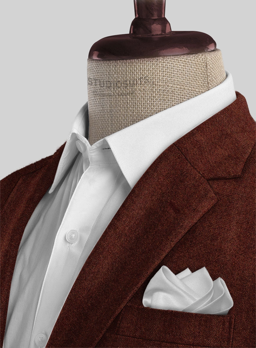 Italian Wide Herringbone Brunette Tweed Suit
