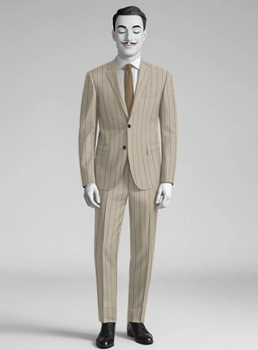 Italian Wool Cotton Strayne Suit