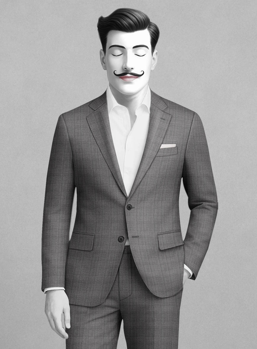 Italian Wool Greylon Suit