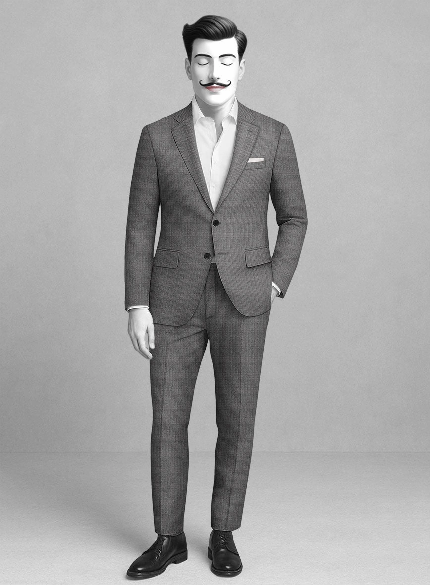 Italian Wool Greylon Suit