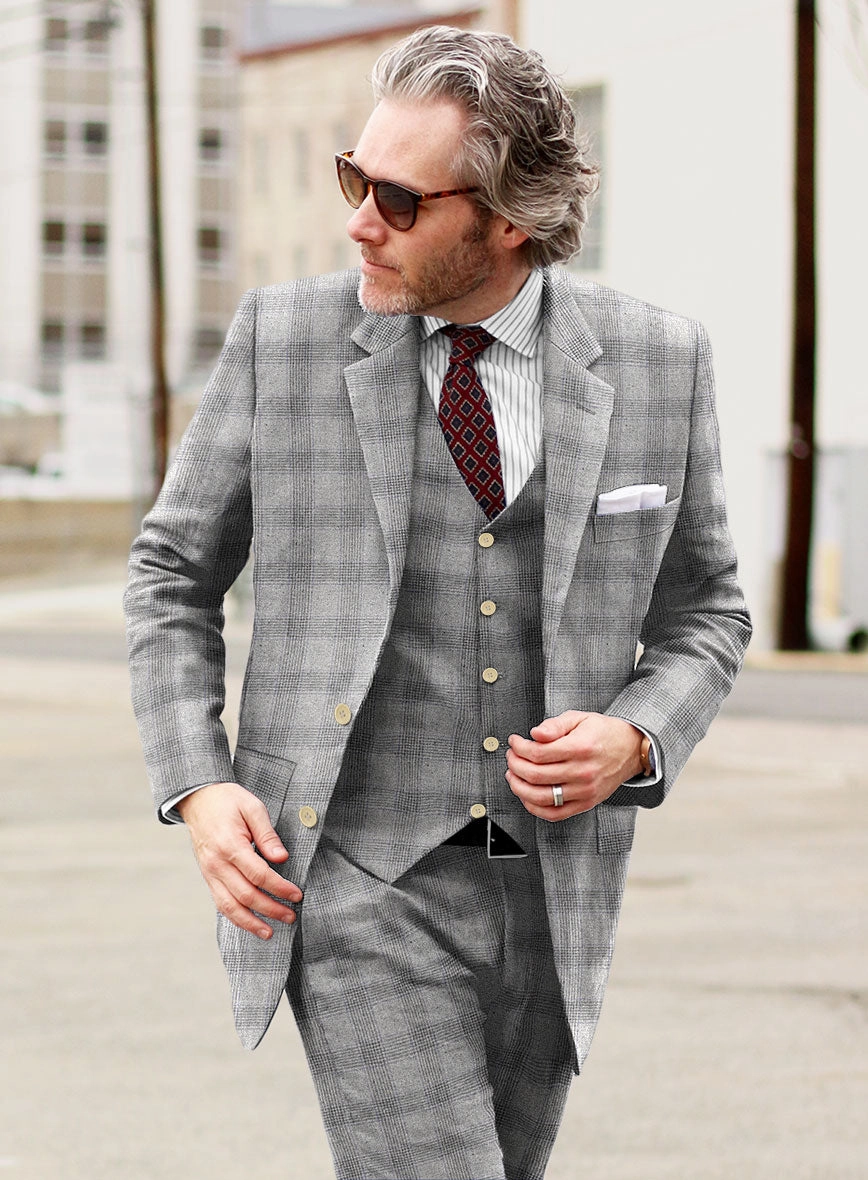 Italian Wool Silk Linen Raimundo Suit