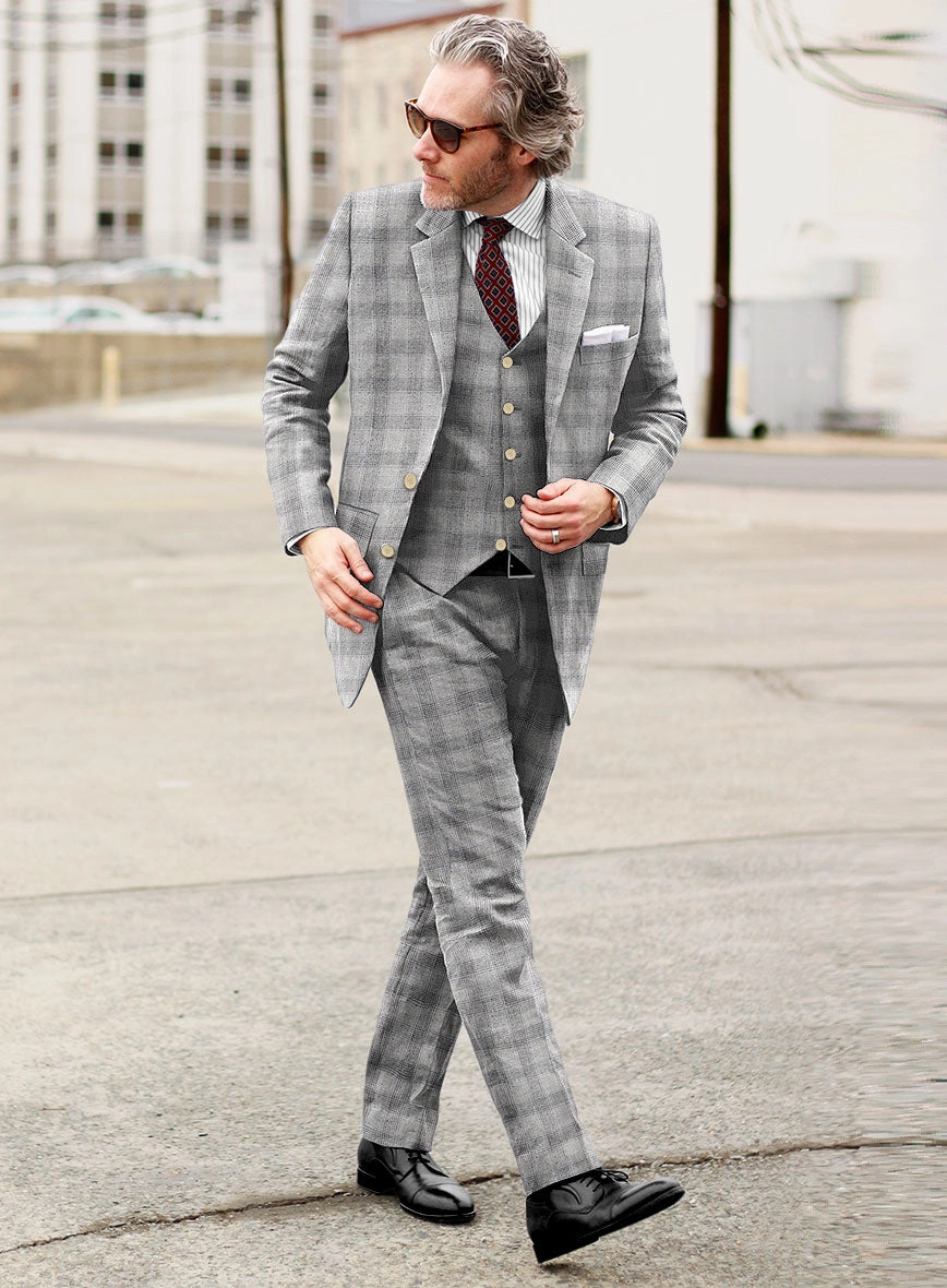 Italian Wool Silk Linen Raimundo Suit
