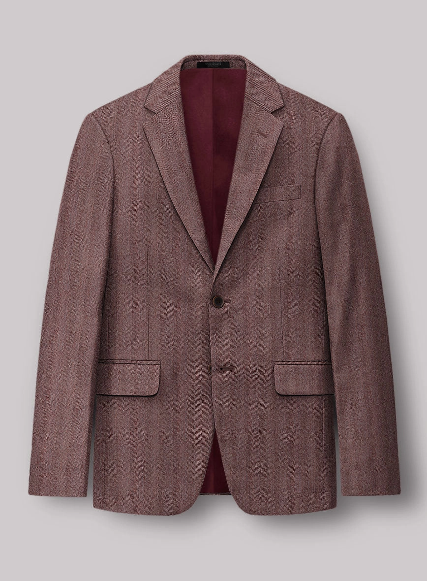 Italian Wool Silk Morwyn Herringbone Suit