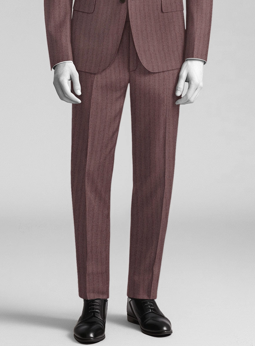 Italian Wool Silk Morwyn Herringbone Suit