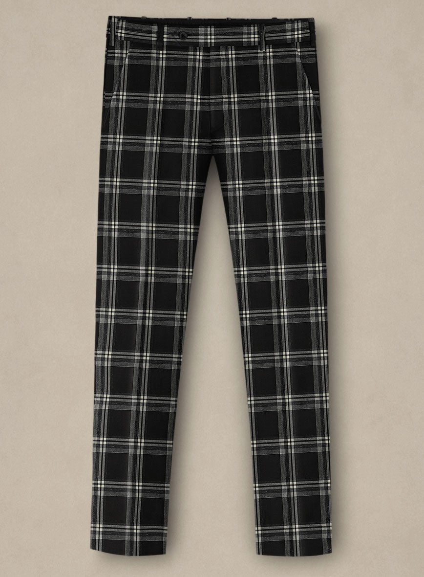 Italiano Murano Oseja Black Wool Linen Silk Suit