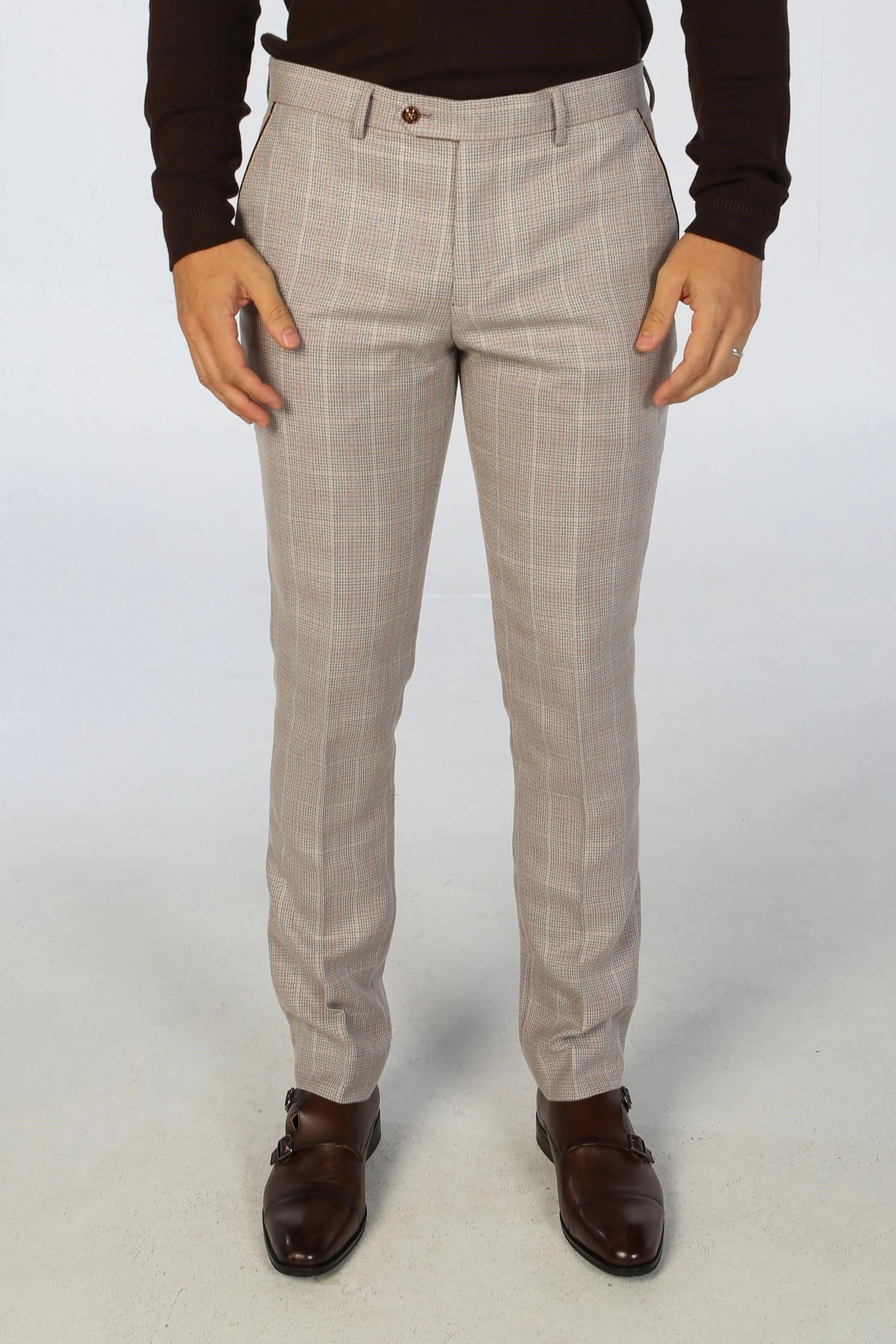 Leo 3 Piece Checked Suit