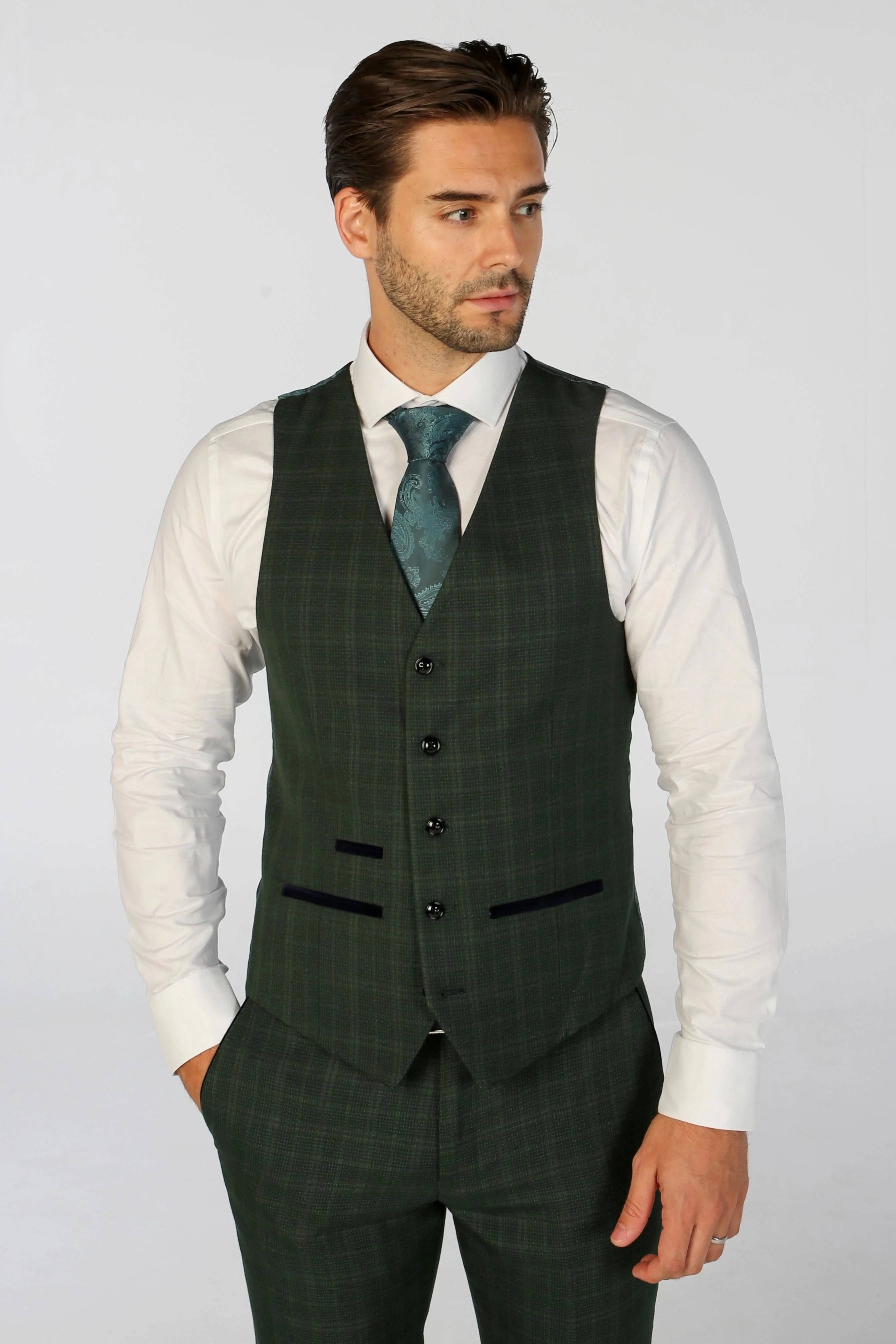 Leo 3 Piece Checked Suit
