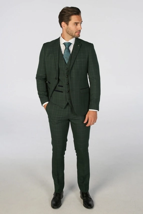 Leo 3 Piece Checked Suit