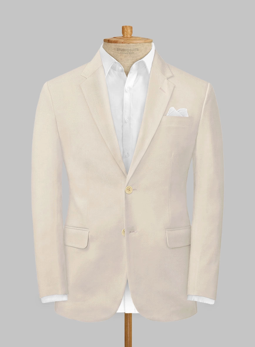 Light Khaki Stretch Chino Suit