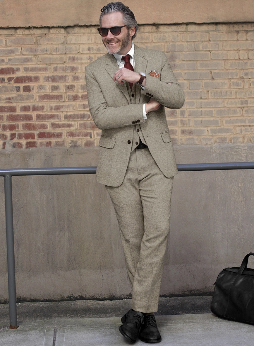 Light Weight Light Brown Tweed Suit