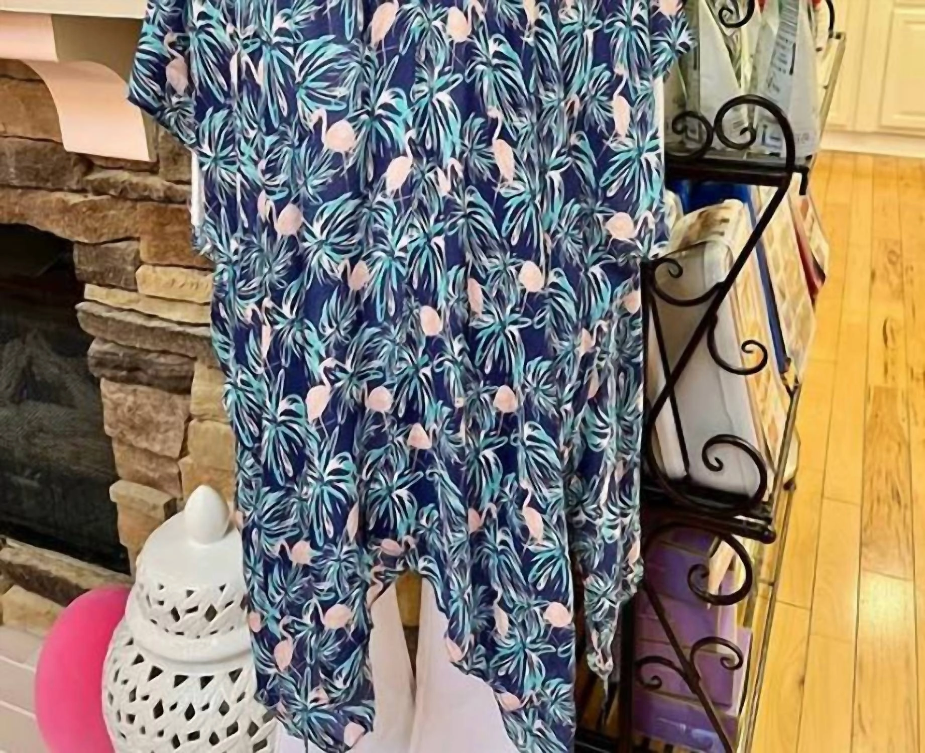 Lightweight Kimono Wrap Shawl In Blue