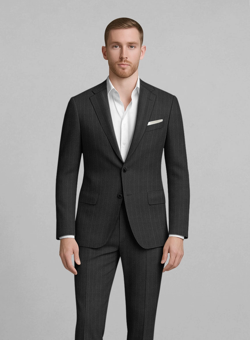 London Loom Caelro Stripe Wool Suit