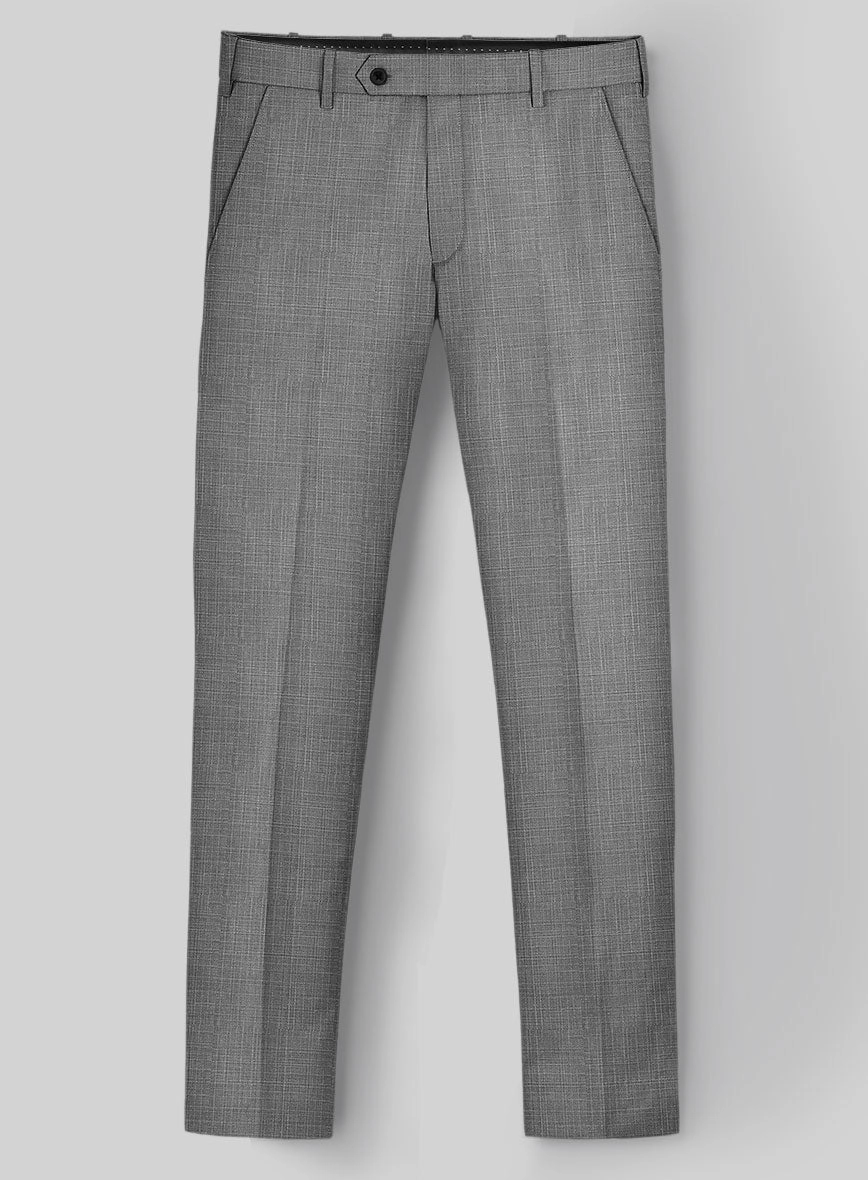 London Loom Gray Eufemia Wool Silk Linen Suit