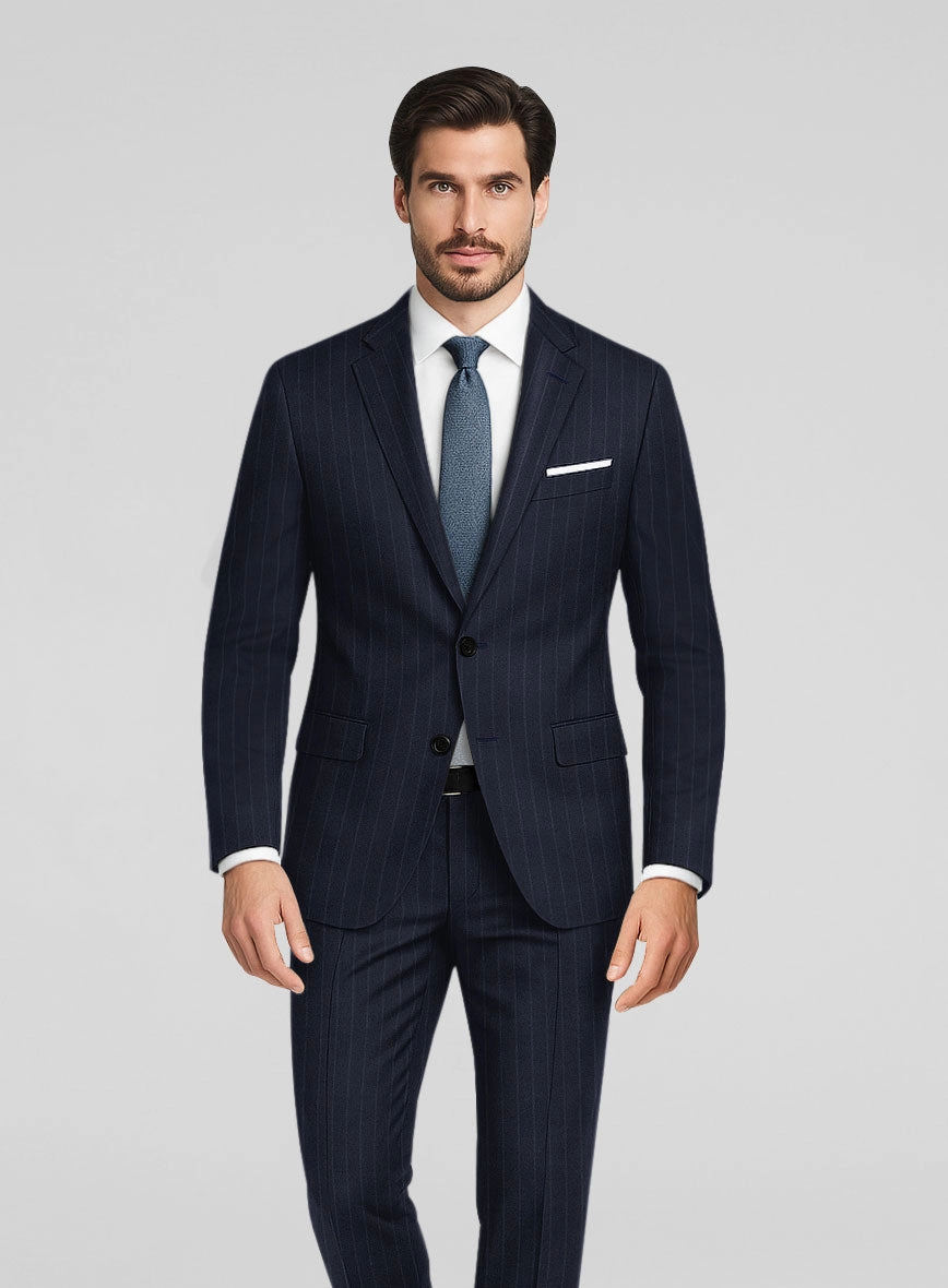 London Loom Marzino Stripe Wool Suit