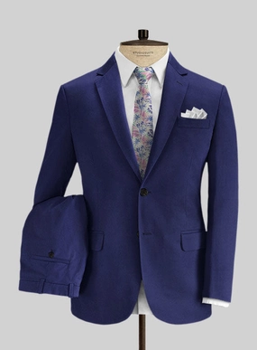 Loro Piana Indigo Blue Cotton Suit