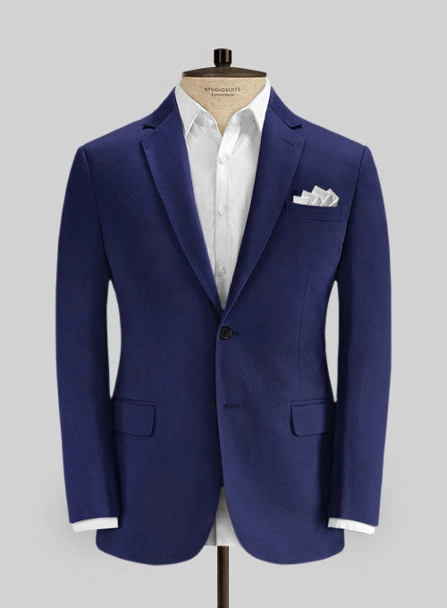 Loro Piana Indigo Blue Cotton Suit