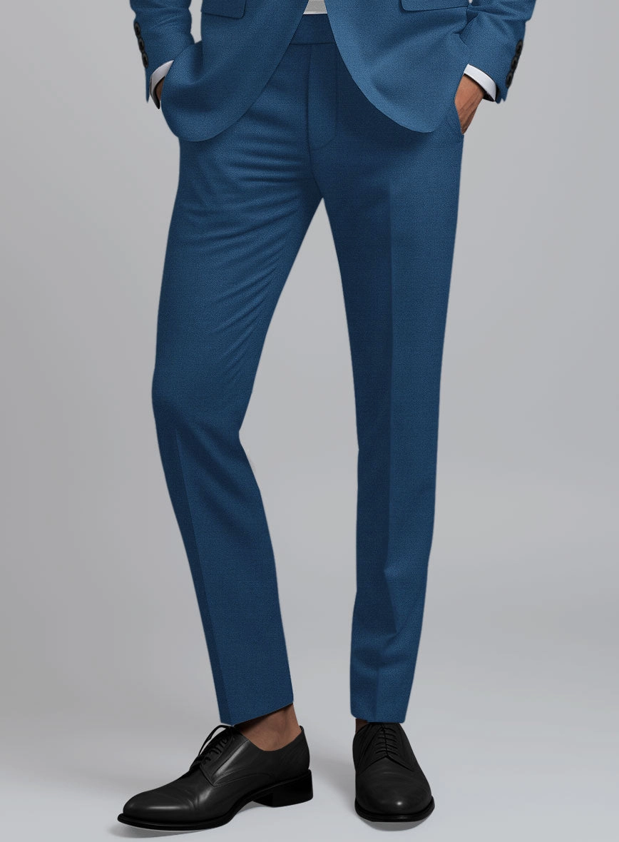 Marco Stretch Casa Blue Wool Suit
