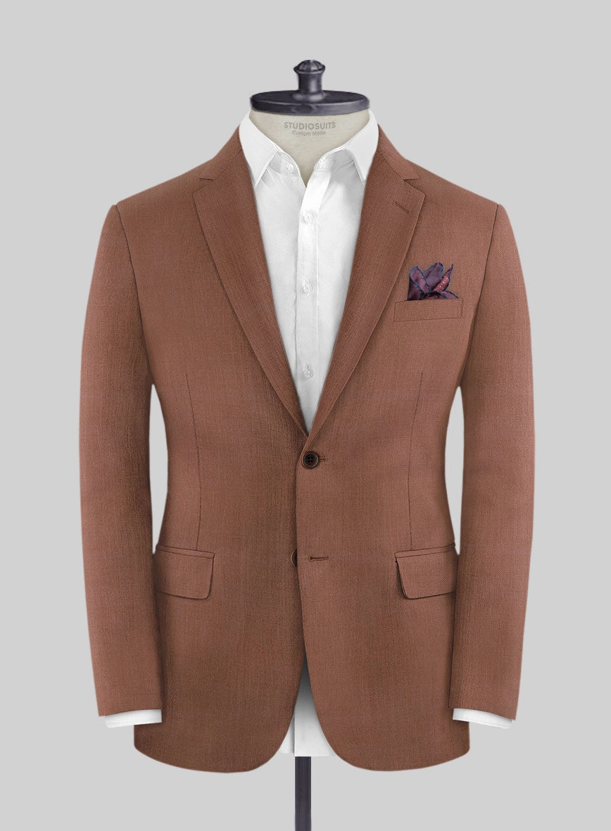 Marco Stretch Chestnut Wool Suit