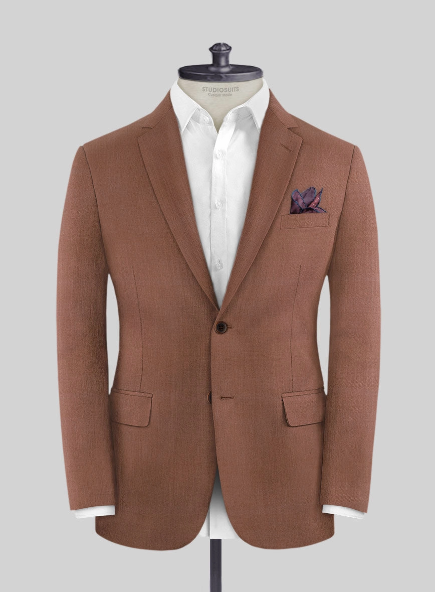 Marco Stretch Chestnut Wool Suit