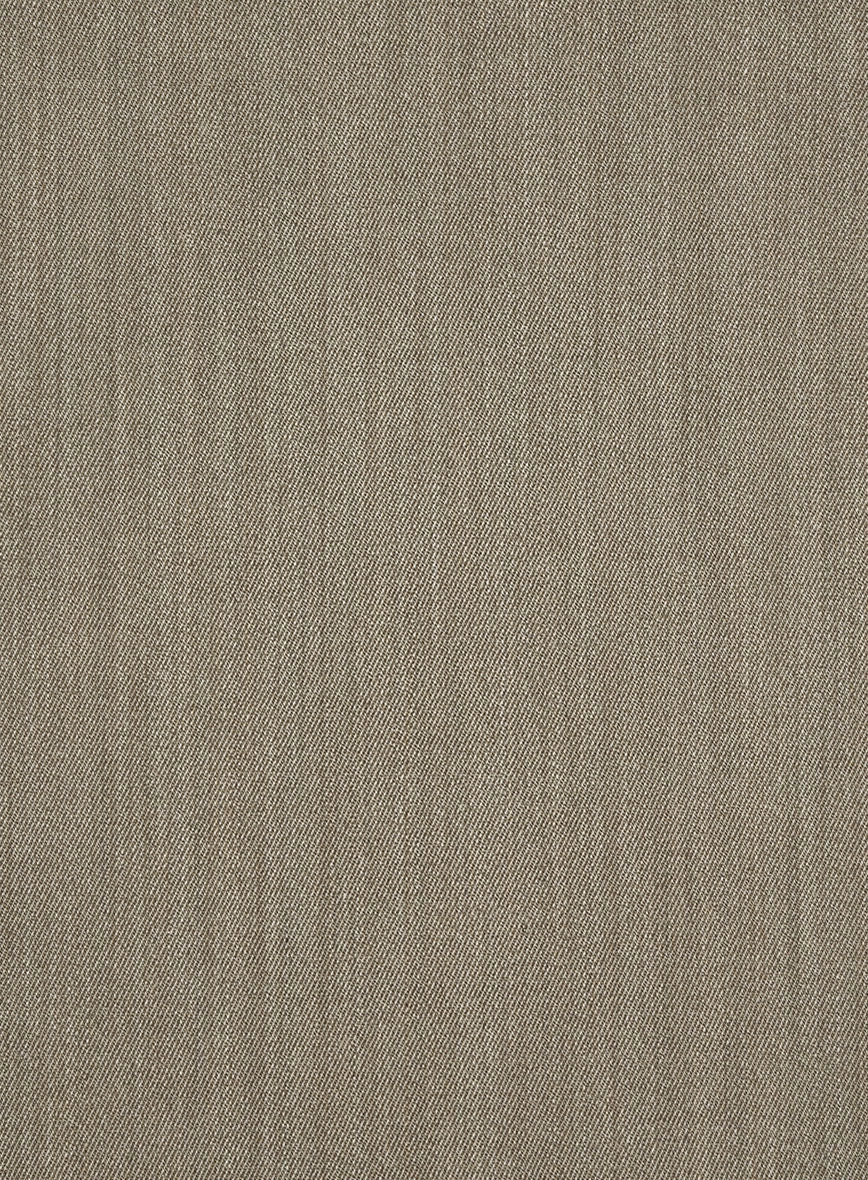 Marco Stretch Dark Beige Wool Suit