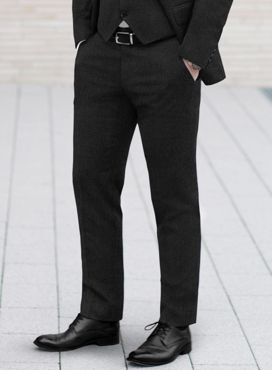 Marco Stretch Dark Charcoal Wool Suit