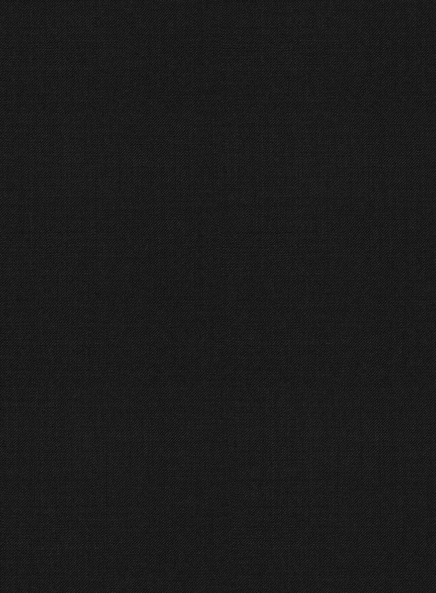 Marco Stretch Deep Black Wool Suit