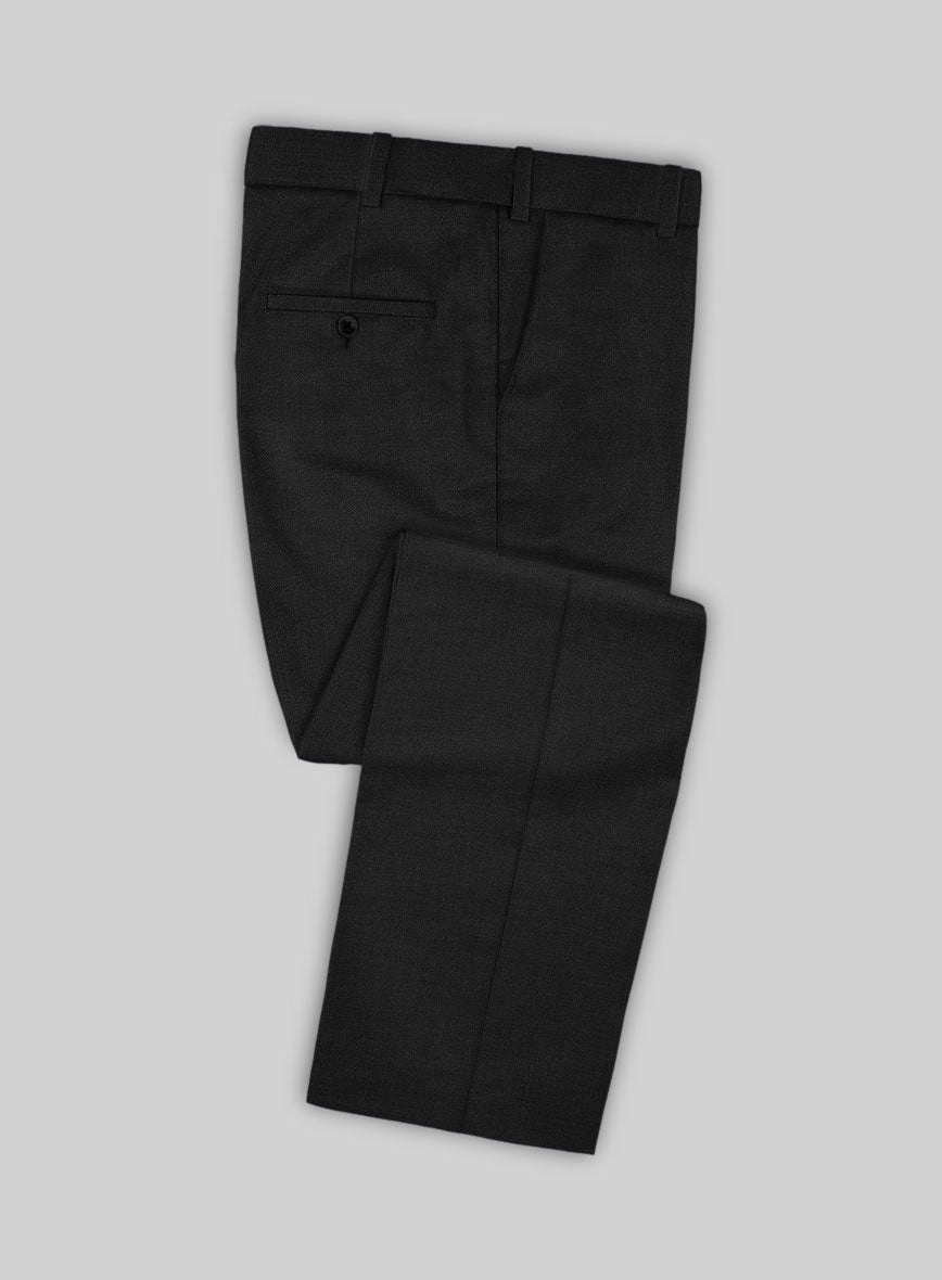 Marco Stretch Deep Black Wool Suit