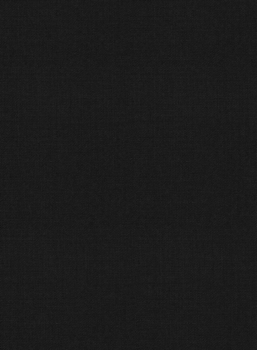 Marco Stretch Deep Black Wool Suit