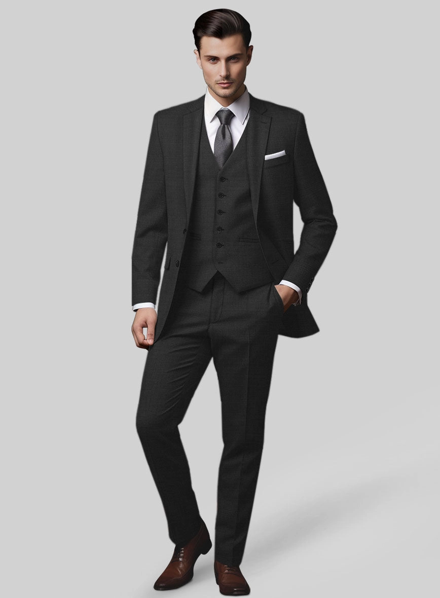 Marco Stretch Deep Gray Wool Suit