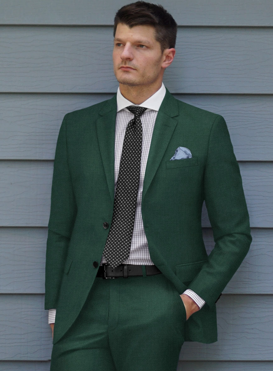 Marco Stretch Emerald Green Wool Suit