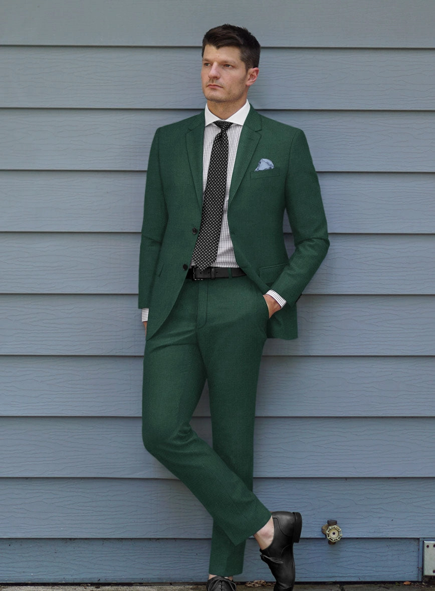 Marco Stretch Emerald Green Wool Suit