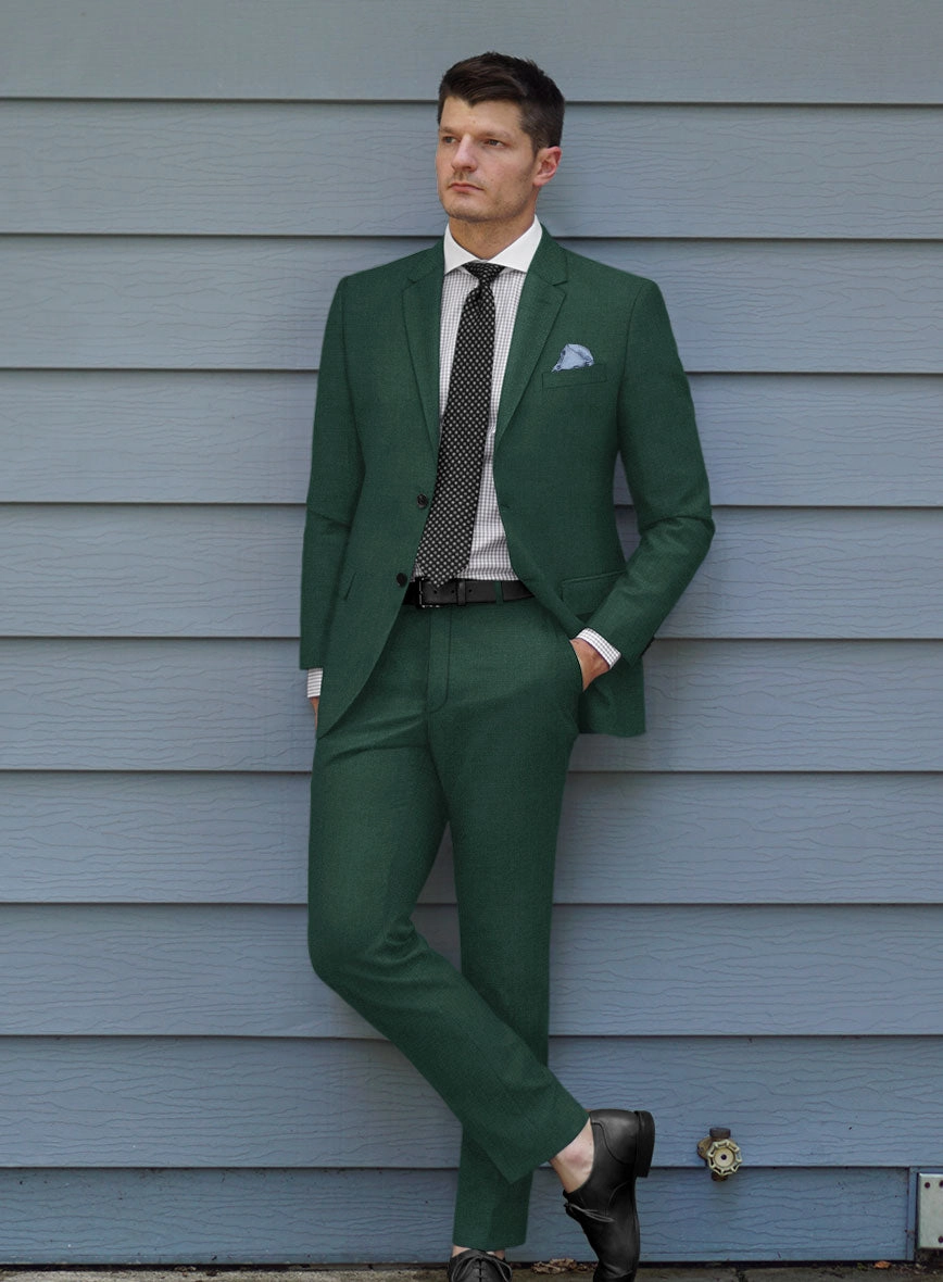 Marco Stretch Emerald Green Wool Suit