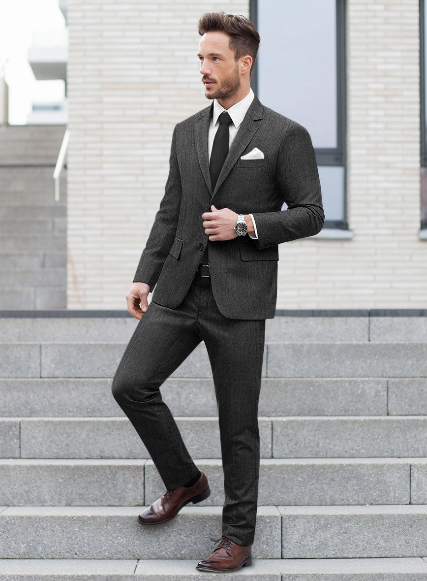 Marco Stretch Iron Gray Wool Suit