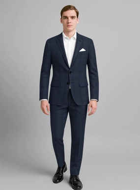 Marco Stretch Lavetti Glen Wool Suit