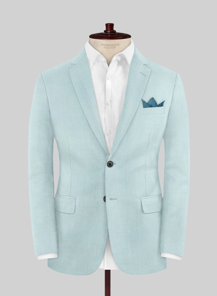 Marco Stretch Light Blue Wool Suit