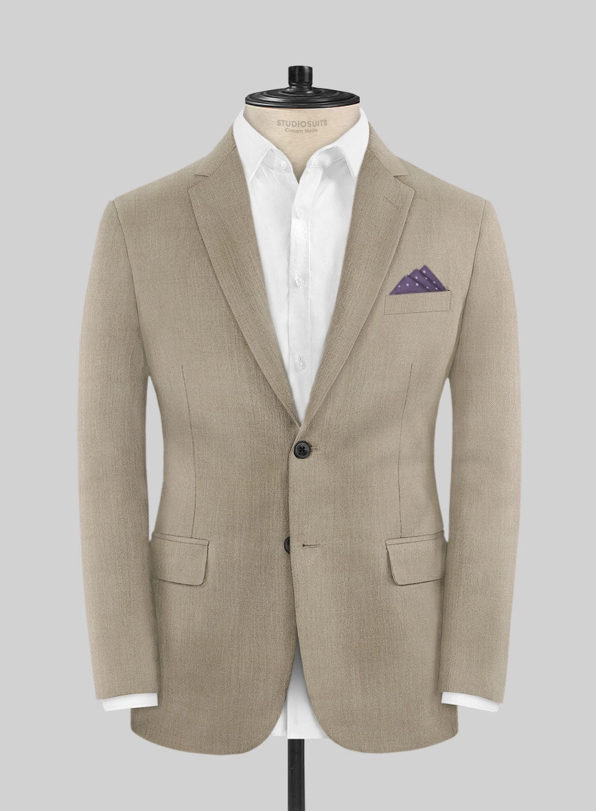 Marco Stretch Light Brown Wool Suit
