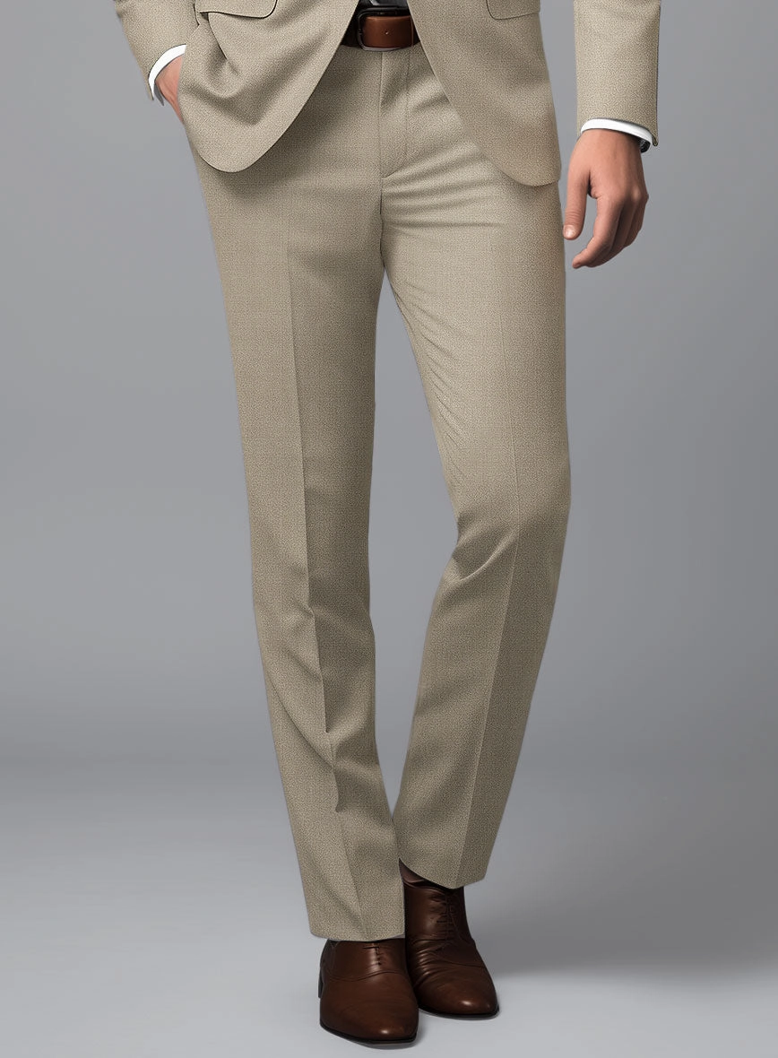 Marco Stretch Light Brown Wool Suit