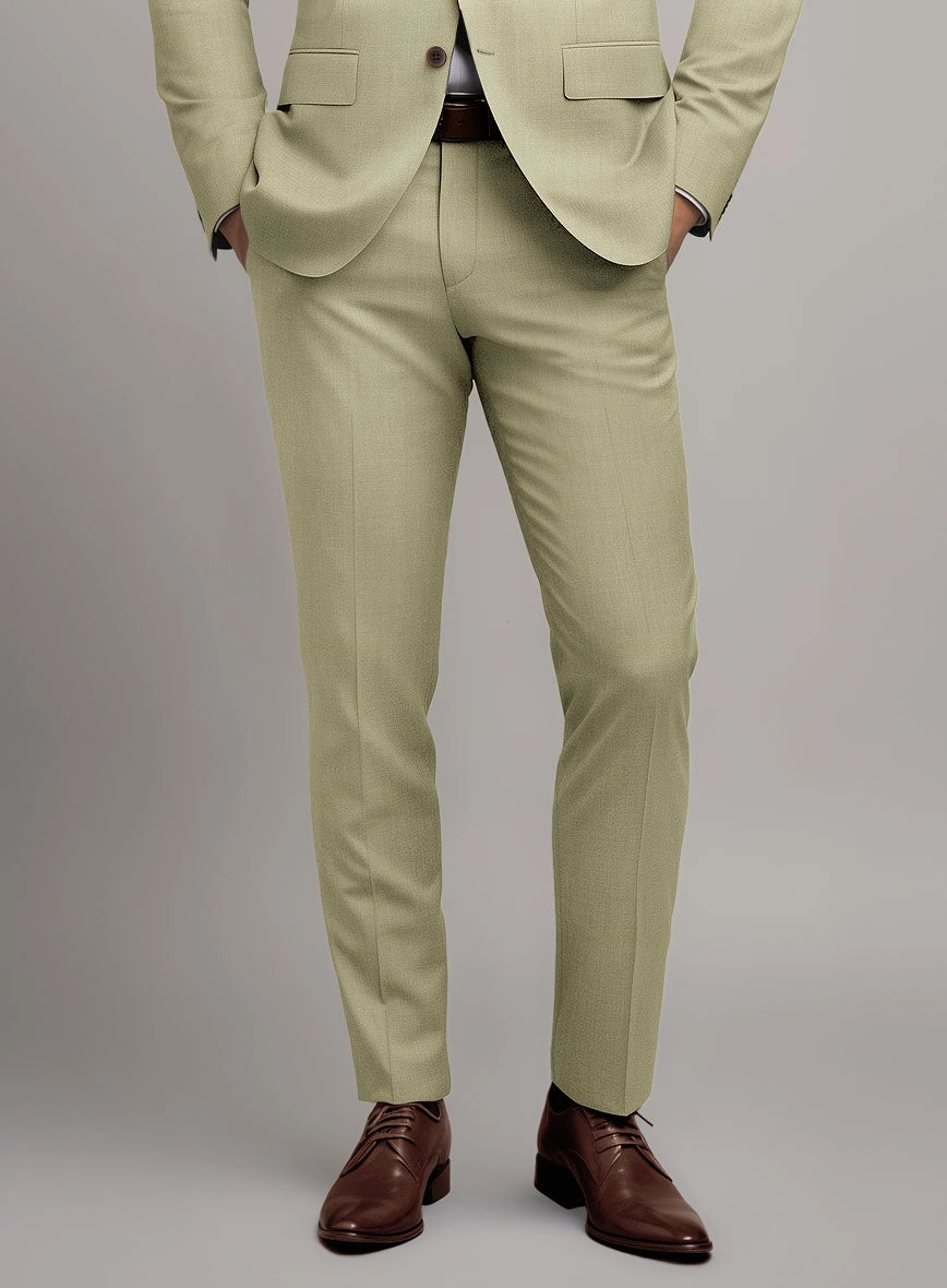 Marco Stretch Light Khaki Wool Suit