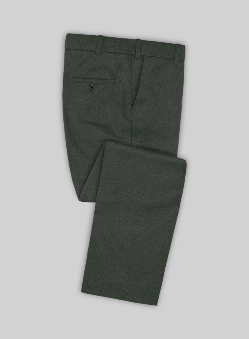 Marco Stretch Military Green Wool Suit