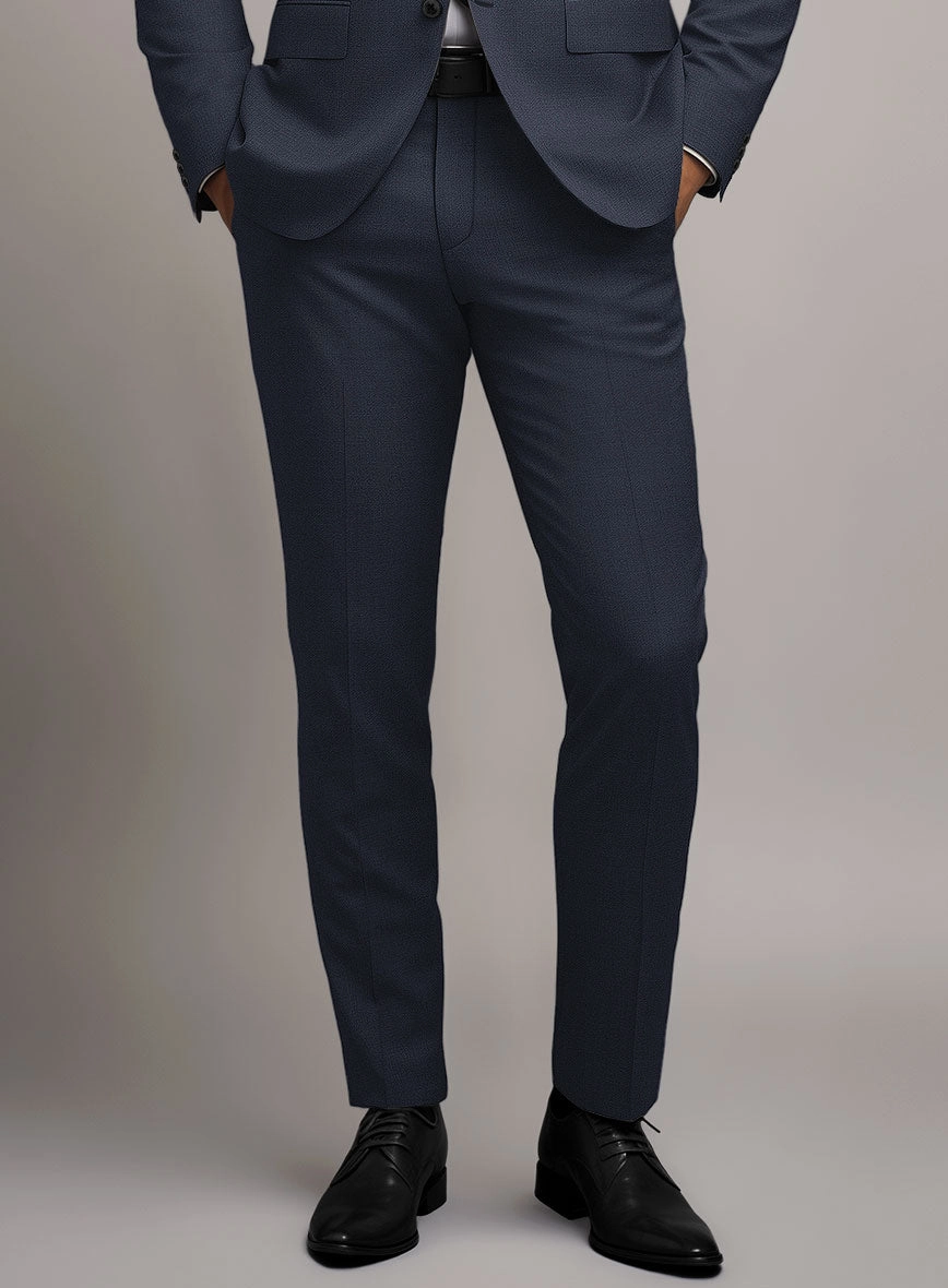 Marco Stretch Navy Blue Wool Suit