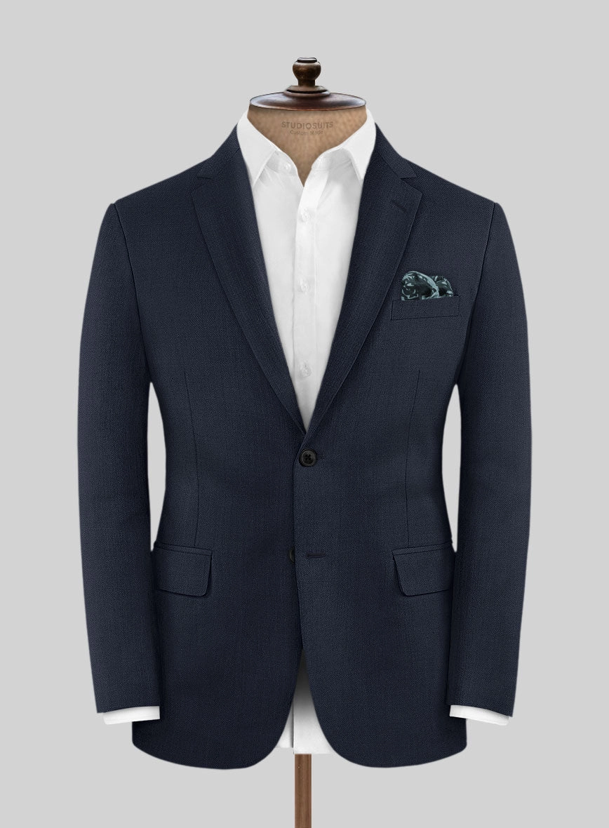 Marco Stretch Navy Blue Wool Suit