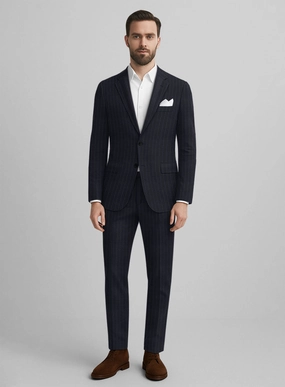 Marco Stretch Orencio Pinstripe Wool Suit