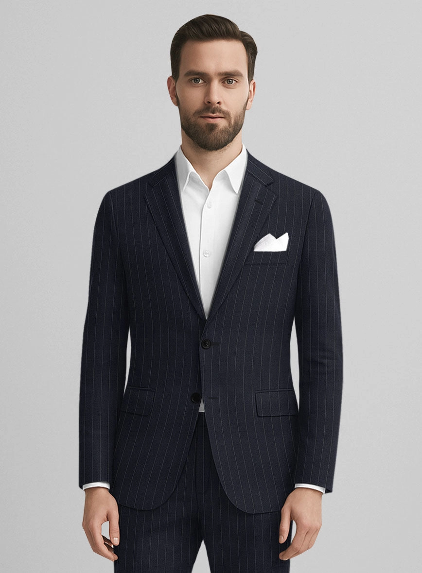 Marco Stretch Orencio Pinstripe Wool Suit