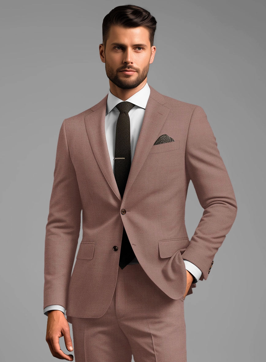 Marco Stretch Rose Taupe Wool Suit