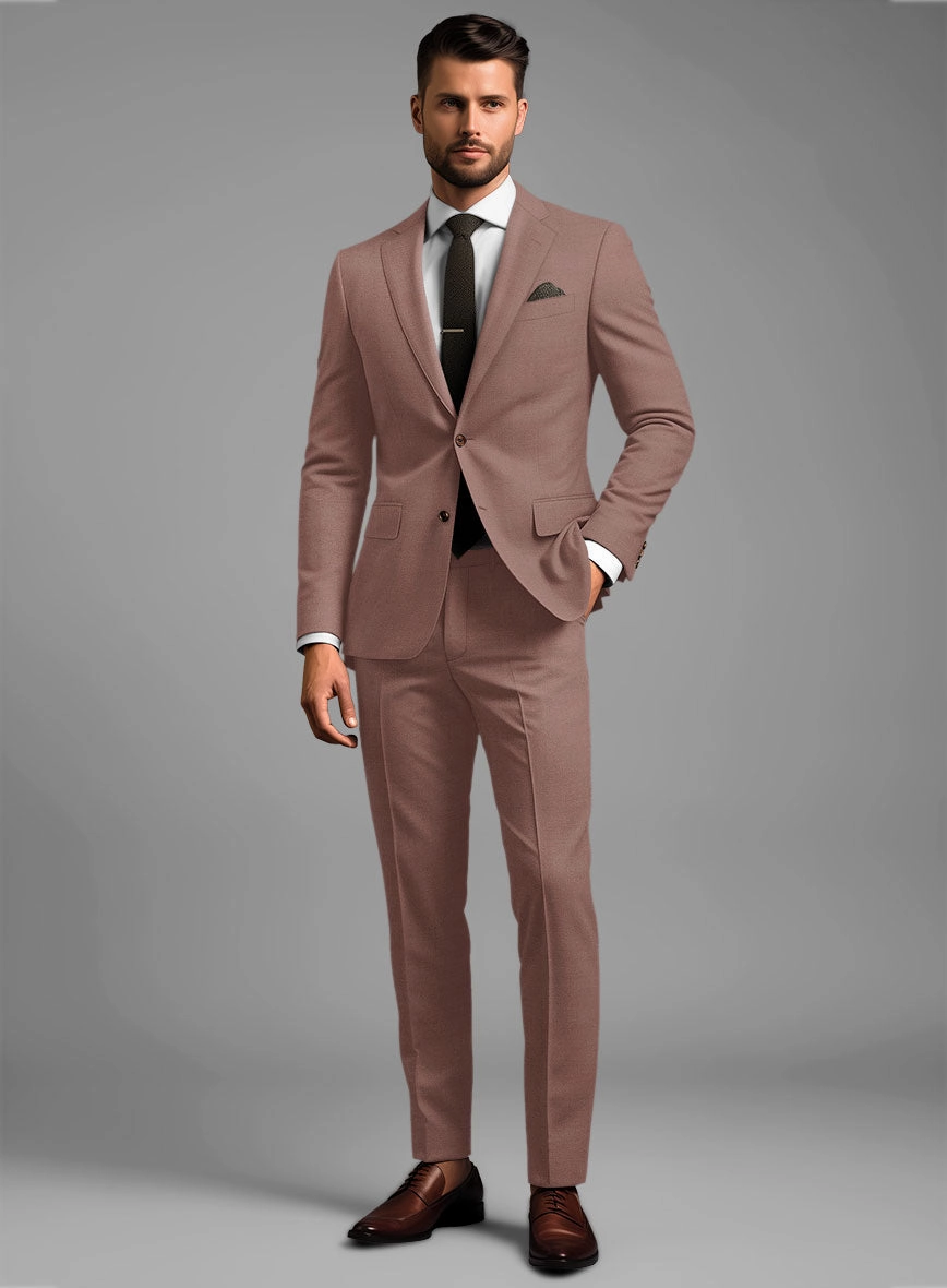 Marco Stretch Rose Taupe Wool Suit